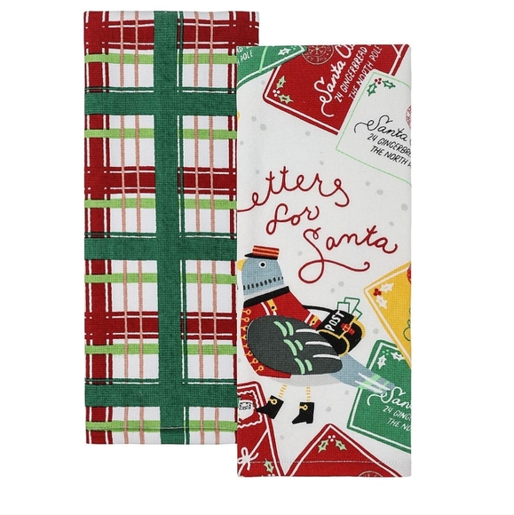 St. Nicholas Square Letters to Santa Kitchen Towel - Picture 4 of 6